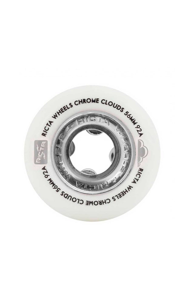Ricta Wheels | Ricta Chrome Clouds Black Skate Wheels 92A - 54mm