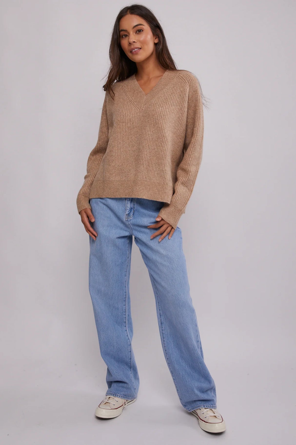 Rhythm Women's Sloane V Neck Knit