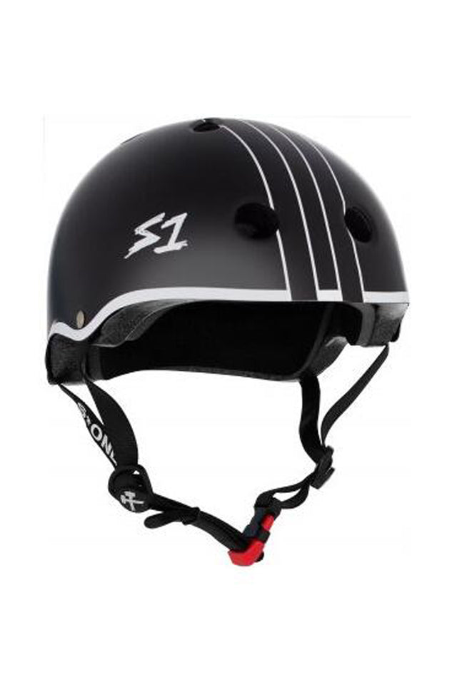 S1 Lifer Helmet - Black Matte / White Outline