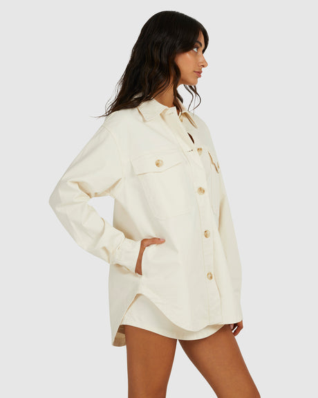 RVCA Womens Twill Shacket