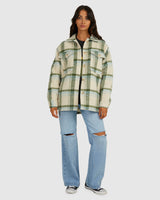 RVCA Womens Valley Plaid Shacket
