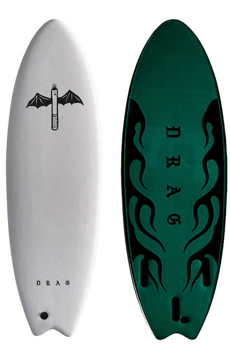 Drag Board Co Dart 5’6 Thruster Softboard - Comes with fins
