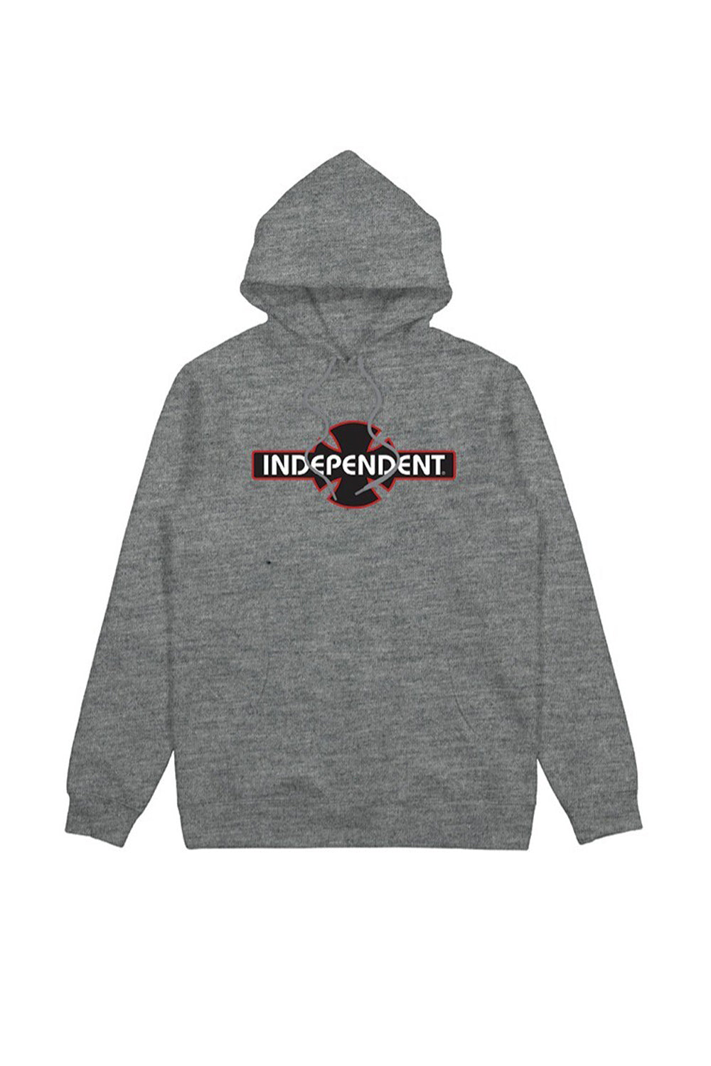 Independent OG Bar Cross Youth Pop Hood - Grey